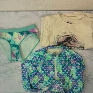 Kids Swim Set with Mermaid Scales